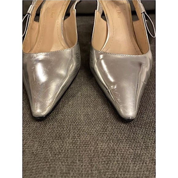 Christian Dior J’adior Metallic Slingback Pumps - Picture 12 of 16